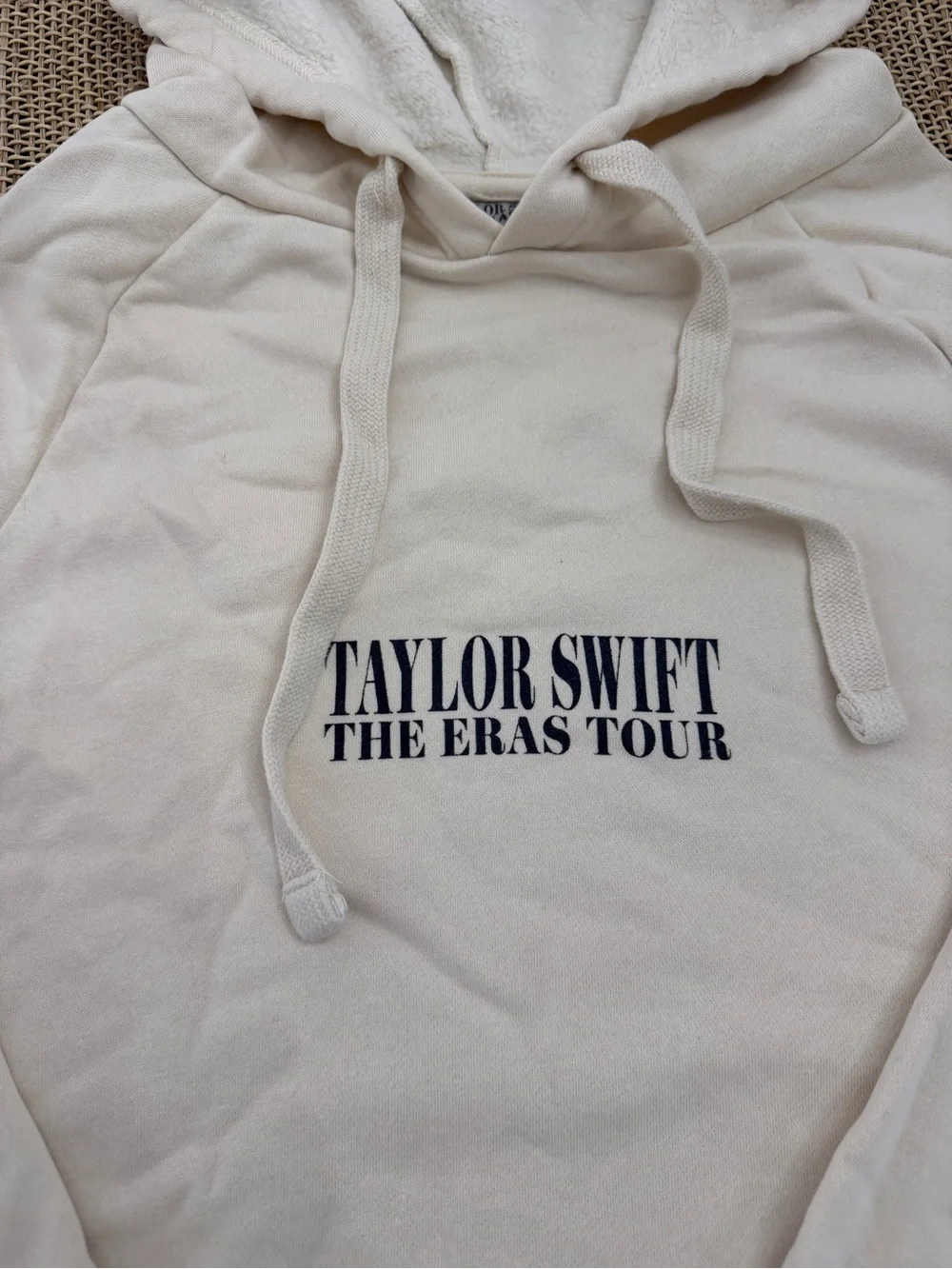 Taylor Swift Cream Crewneck Hoodie - The Eras Tour Logo